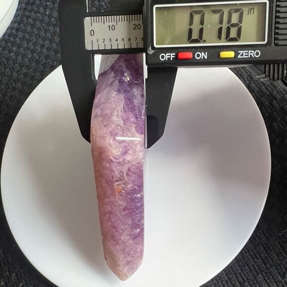 Amethyst Crazy Lace Crystal Diamond / Rhombus - Picture 8 of 10